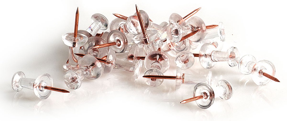 Zeller Prikbord incl. 25x punaises rose goud - 40 x 60 cm kurk - Prikborden - Groen