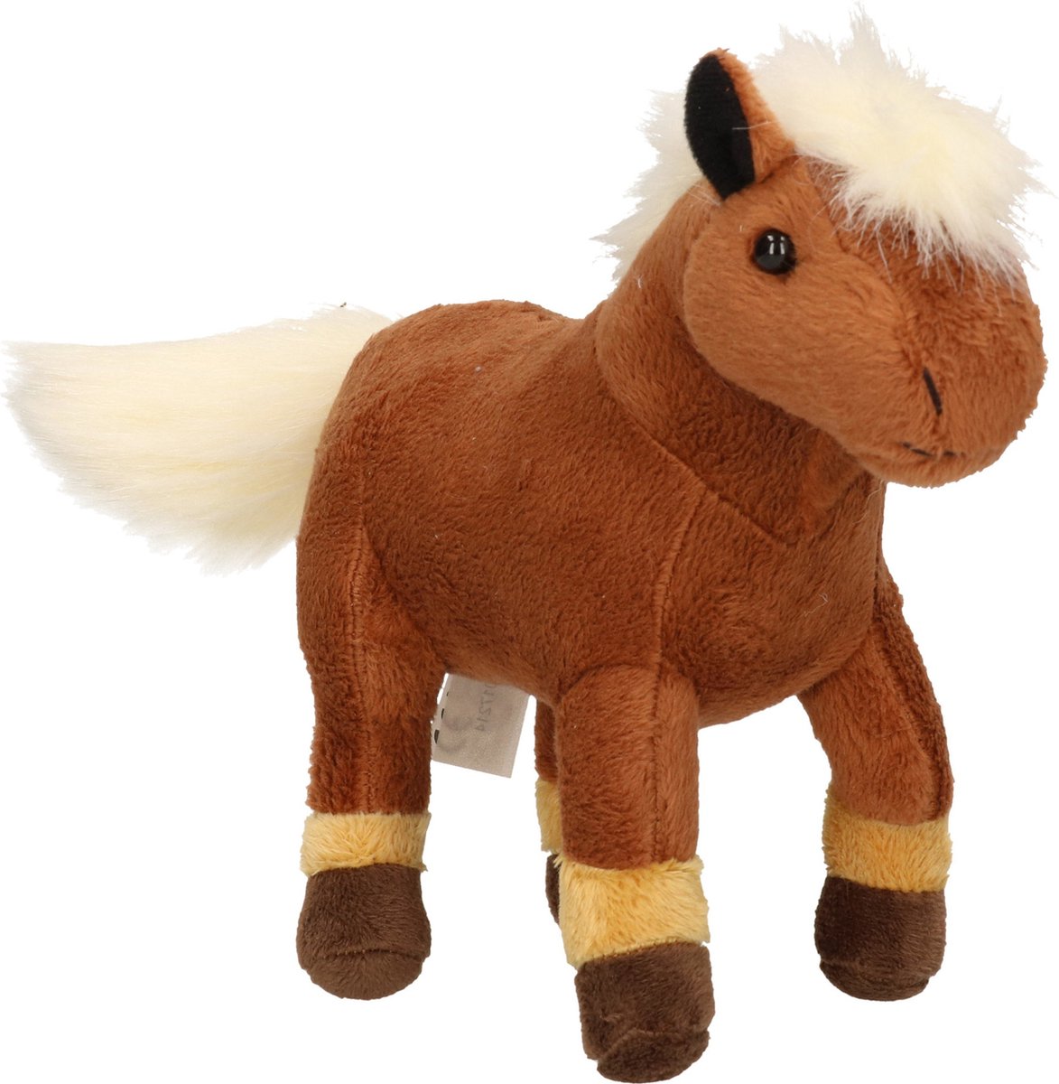 Set van 2x stuks pluche dieren paarden knuffels 25 cm - Knuffel boederijdieren