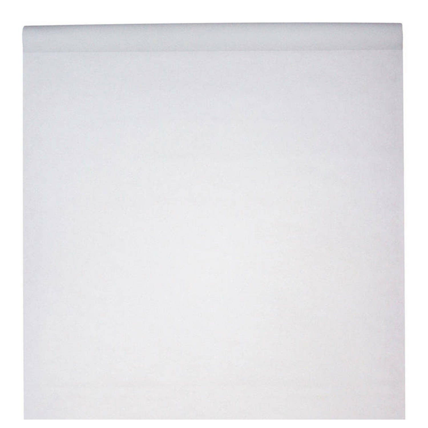 Santex Bruiloft tafelkleed op rol - wit - 120 cm x 10 m - non woven polyester - Feesttafelkleden