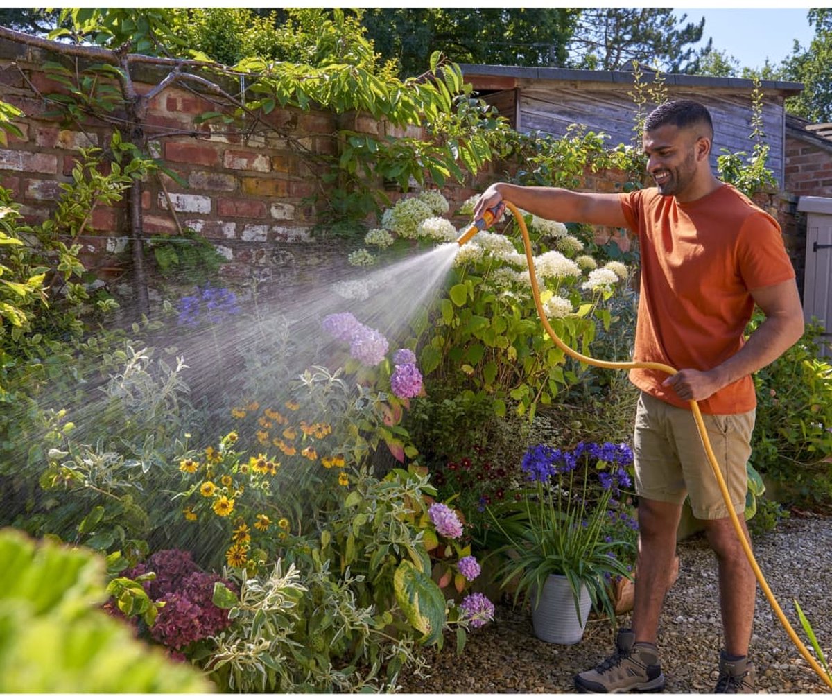 Hozelock Tuinslang Wonderhoze verlengbaar 25 m - Geel