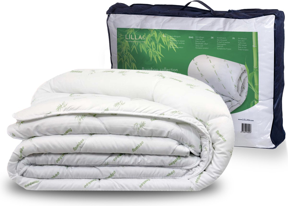 LILLA24 bamboe zomerdekbed 140x220 - Tweepersoons dekbed - Warmteklasse 4 - Anti-allergisch