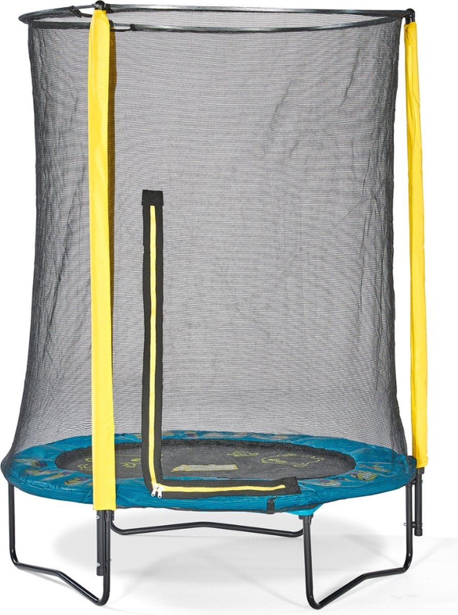 Plum Trampoline met veiligheidsnet - 137 cm - Junior Minions - Met geluid - Bruin