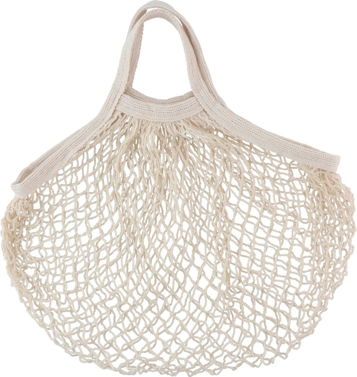 Boodschappentas - 2x - gehaakt - katoen - herbruikbaar - 39 cm - Boodschappentassen