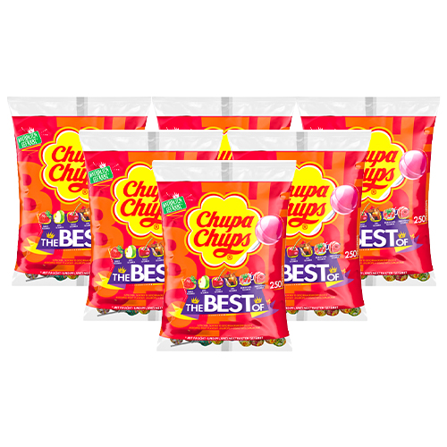 Chupa Chups - Lolly&apos;s The Best Of (Navulzak) - 6x 250 stuks