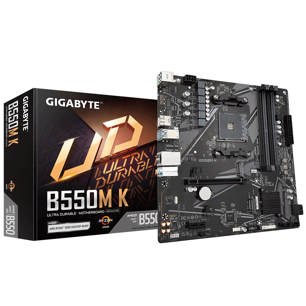 Gigabyte B550M K moederbord