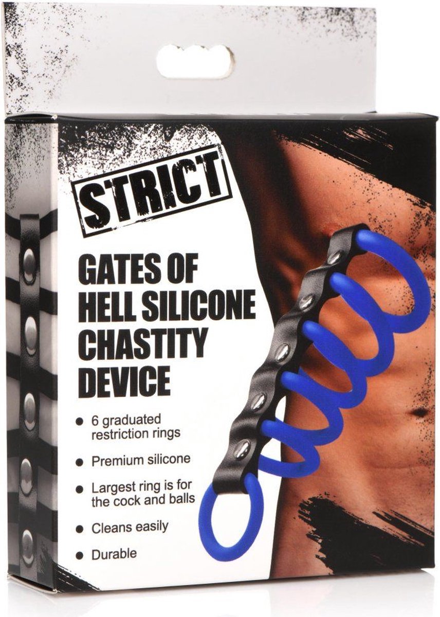 Strict Gates of Hell Chastity Device- - Zwart