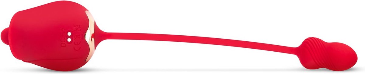 Teazers Rose Vibrator and Clitoris Stimulator - Rood