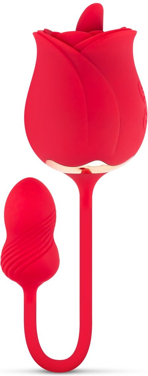 Teazers Rose Vibrator and Clitoris Stimulator - Rood