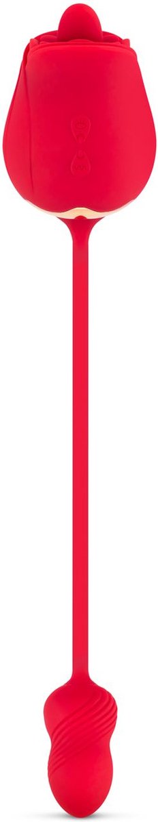 Teazers Rose Vibrator and Clitoris Stimulator - Rood