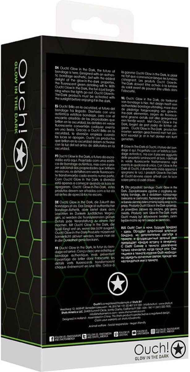 Ouch Boeien - Glow in the Dark - Neon Groen/ - Zwart