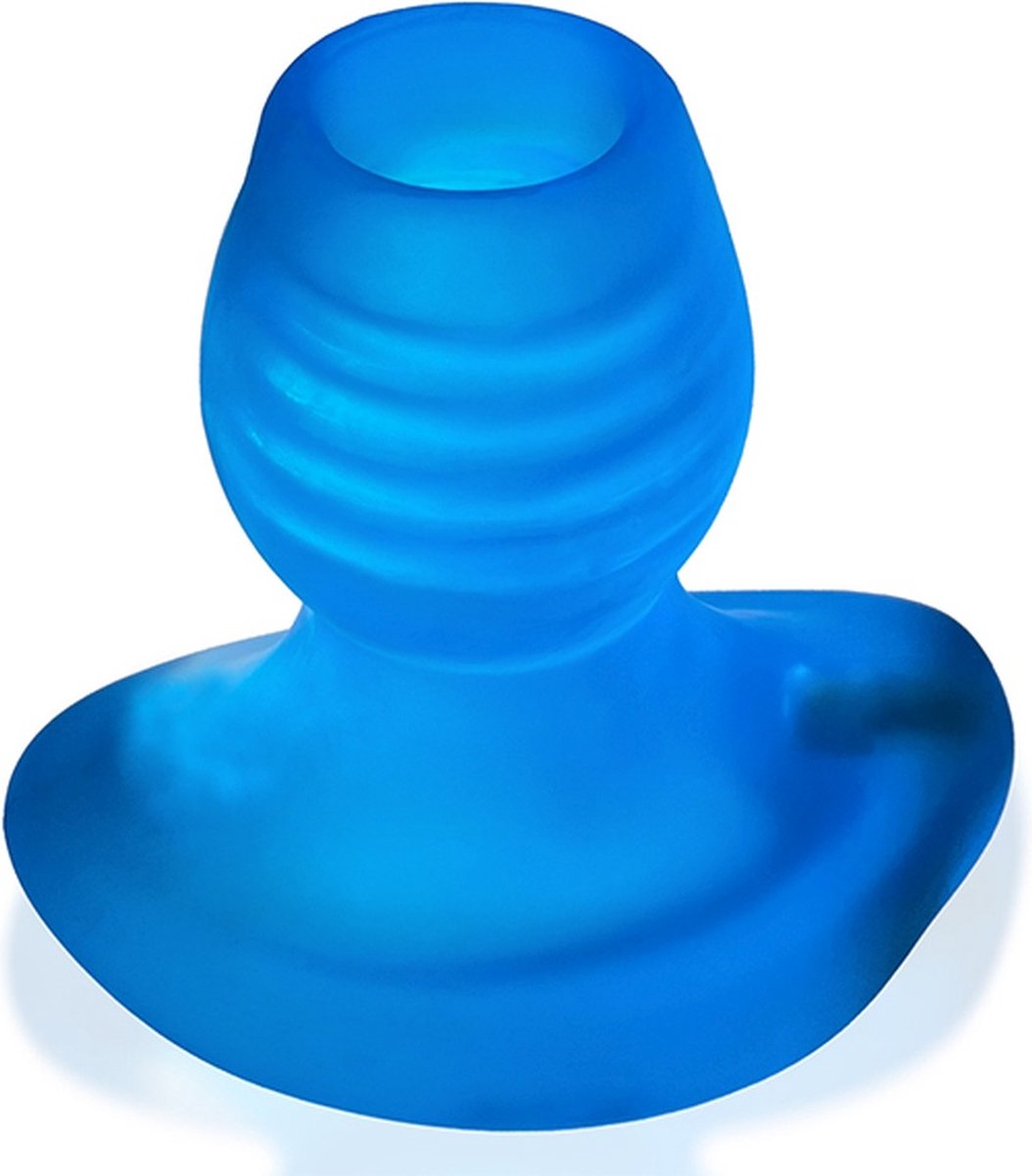 Oxballs - Glowhole-1 Holle Buttplug met Ledlampje - Small - Blauw