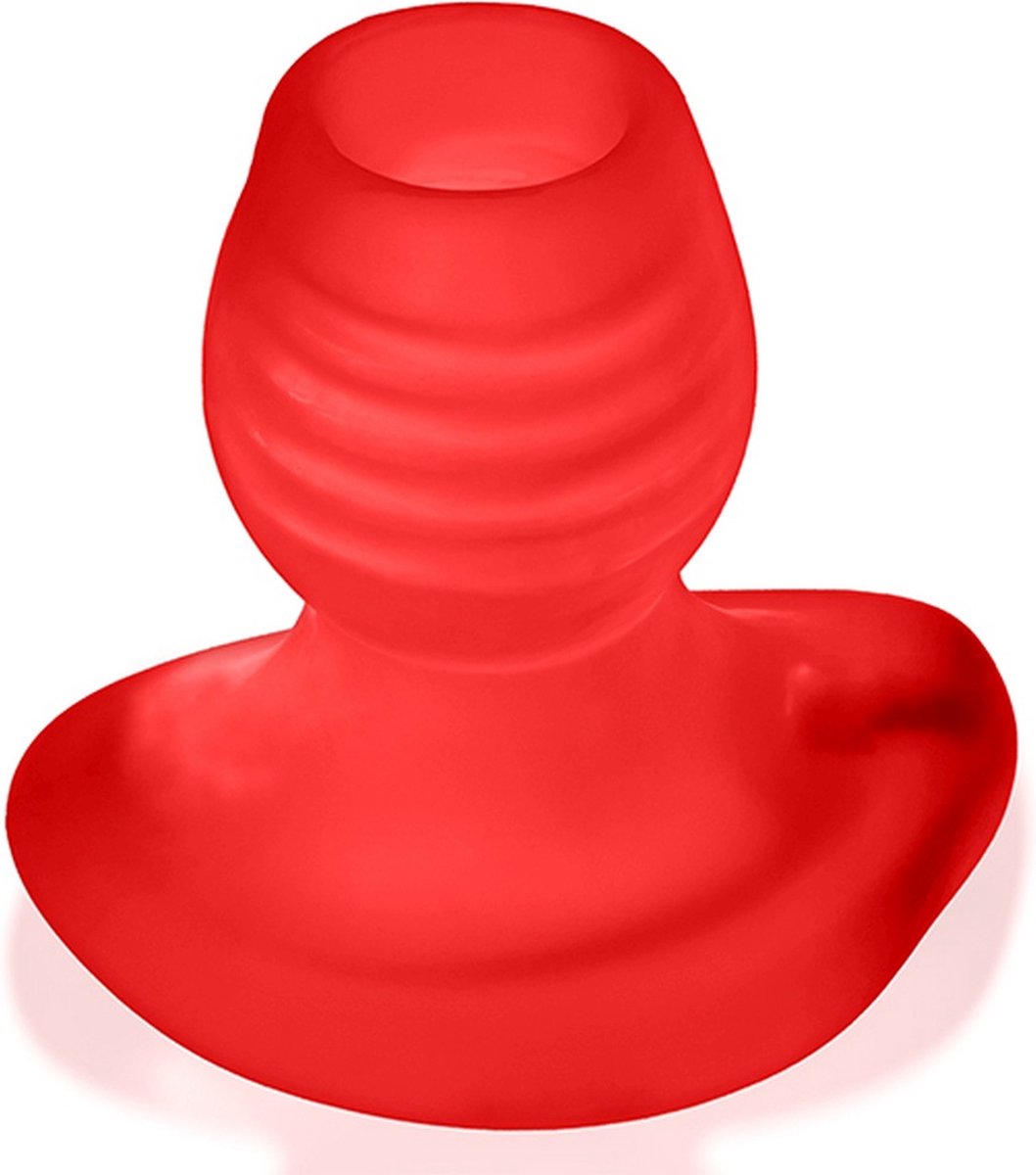 Oxballs - Glowhole-1 Holle Buttplug met Ledlampje - Small - Rood