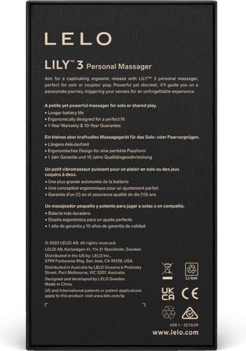 LELO - Lily 3 Personal Massager - Polair Green - Groen