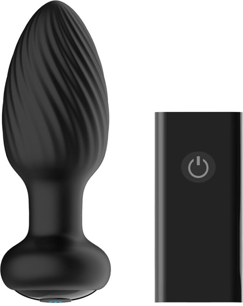 Nexus - Tornado Roterende Butt Plug - Zwart