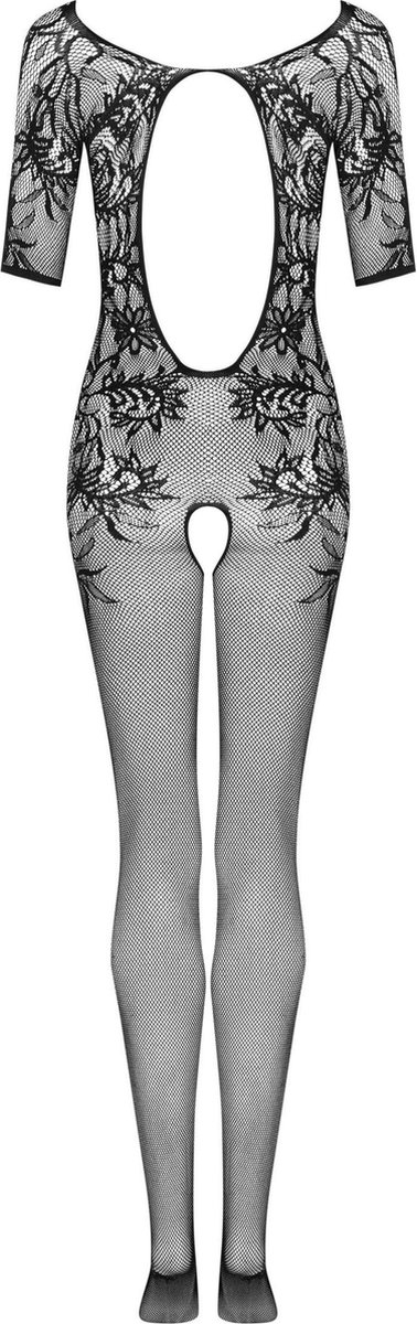 Obsessive Sexy Netstof Catsuit - Zwart