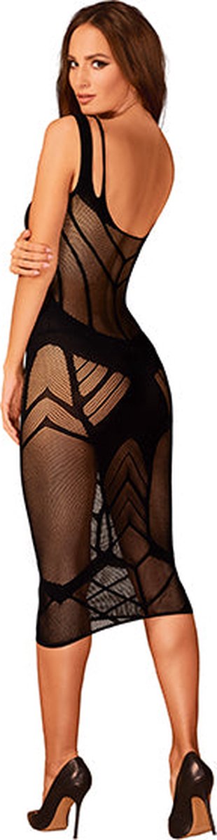 Obsessive Sexy Netstof Jurkje - Zwart