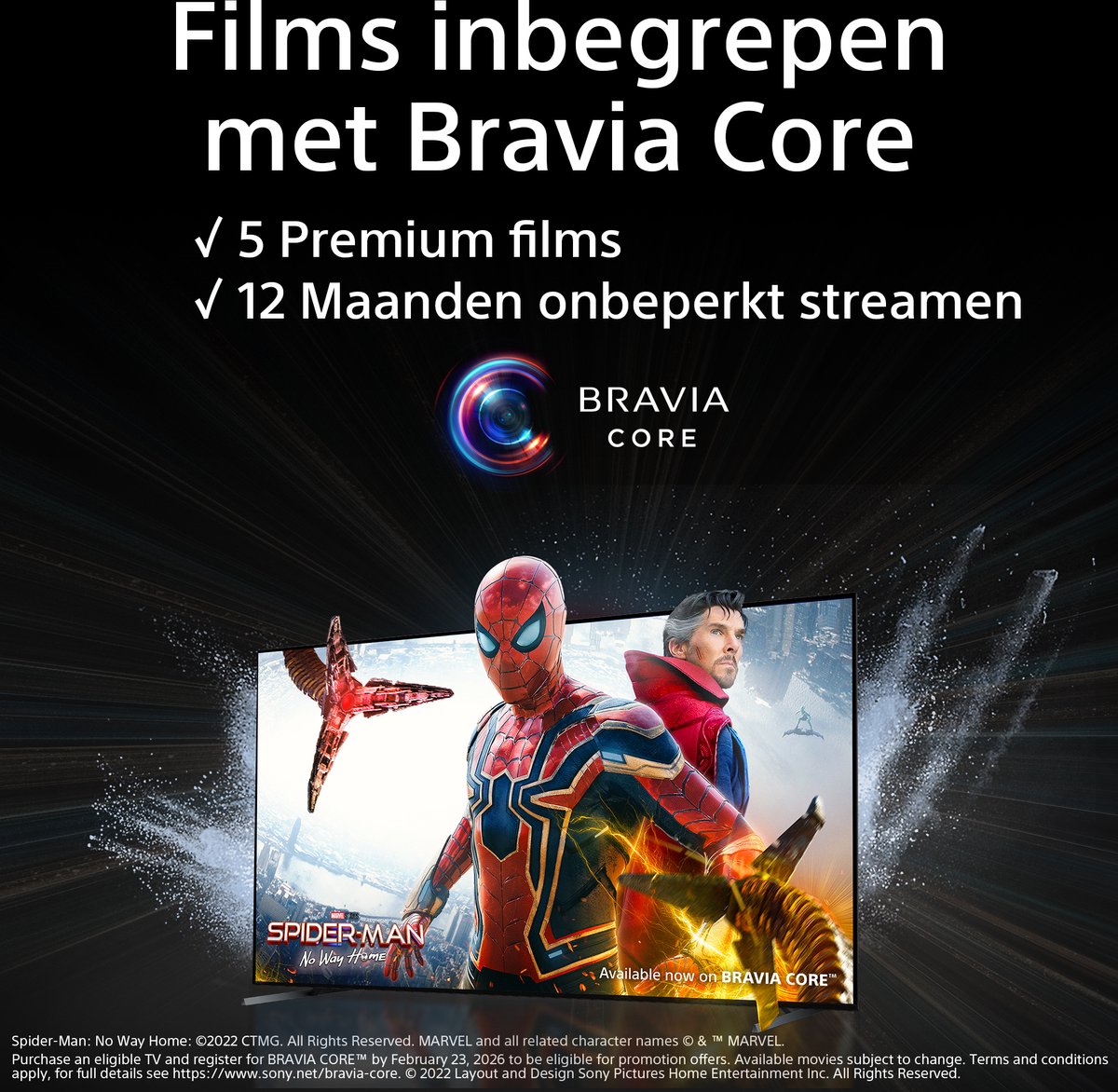 Sony TV LED - KD-55X75WL, 55 pulgadas, Procesador X1 4K, Google TV, HDR, Soporte de 2 posiciones - Zwart