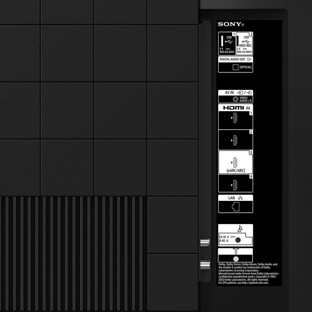 Sony TV LED - KD-43X80L, 43 pulgadas, Procesador X1 4K, Triluminos Pro, Google TV, HDR - Zwart