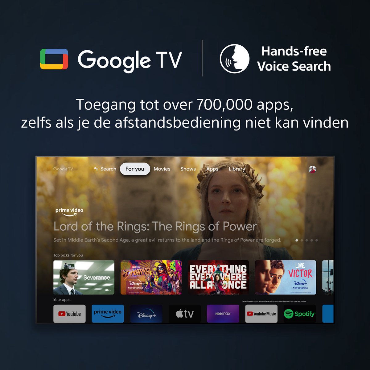 Sony TV LED - KD-43X80L, 43 pulgadas, Procesador X1 4K, Triluminos Pro, Google TV, HDR - Zwart