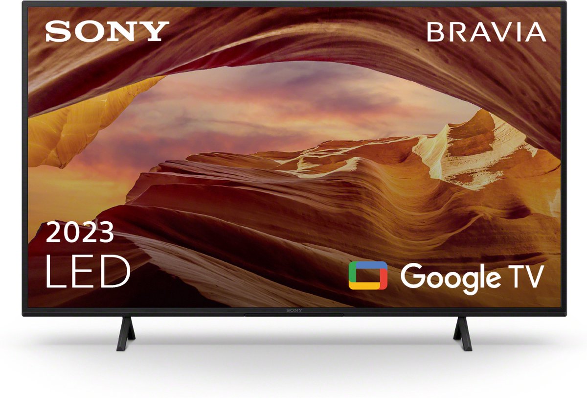 Sony TV LED - KD-43X75WL, 43 pulgadas, Procesador X1 4K, Google TV, HDR - Zwart