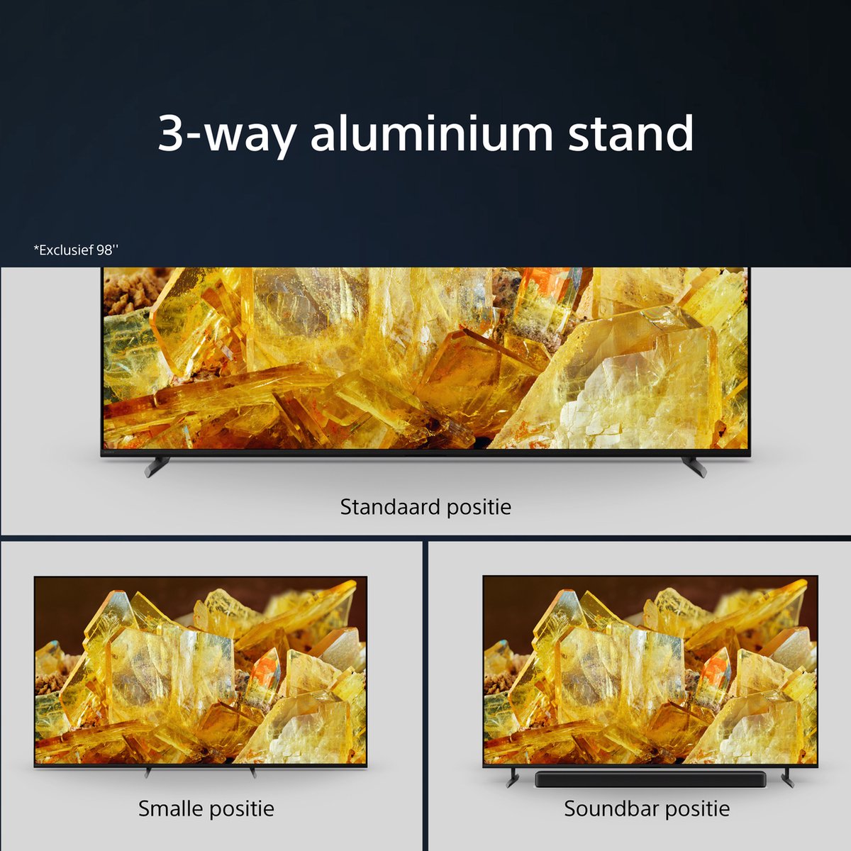 Sony - TV LED 164 Cm (65") BRAVIA XR-65X90L, UHD 4K HDR, Smart TV, Google TV - Silver