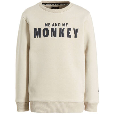 Me & My Monkey Sweater - Beige