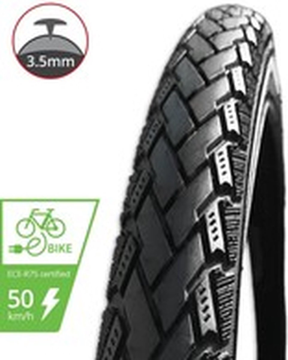 Schwalbe buitenband Marathon E-Plus 28 x 1.75 (47-622) RS - Zwart
