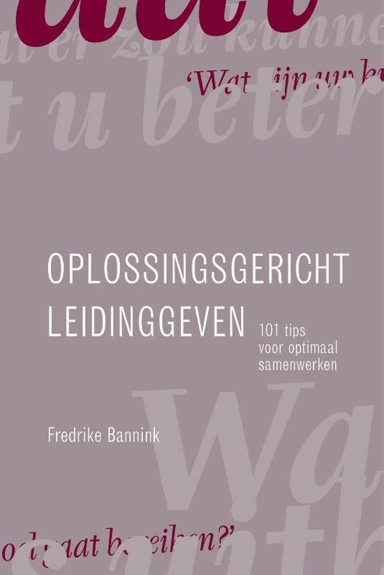 Oplossingsgericht leidinggeven