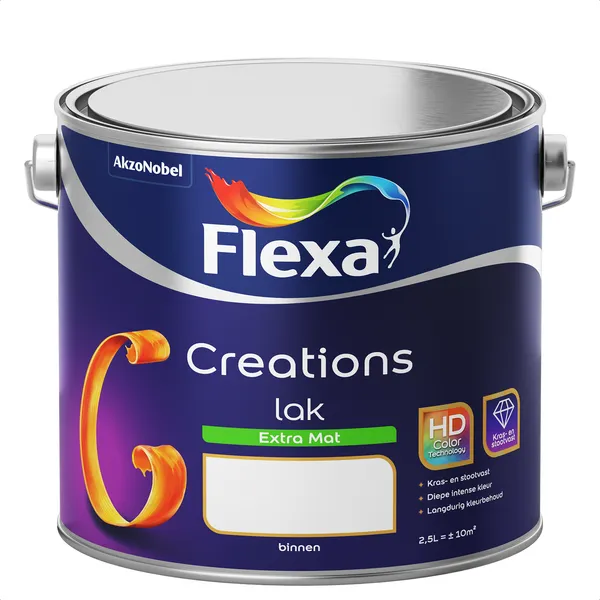 Flexa Creations Lak Extra Mat - Mengkleur - 2,5 l