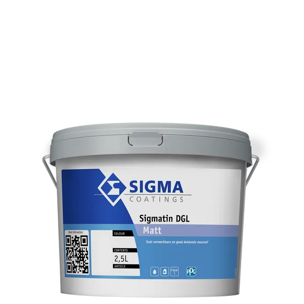 Sigma tin DGL Matt - Mengkleur - 2,5 l