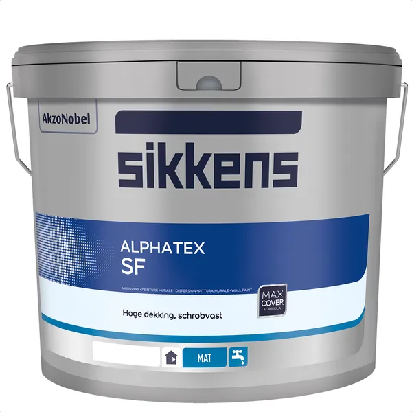 Sikkens Alphatex SF - Black/ Zwart - 5 l