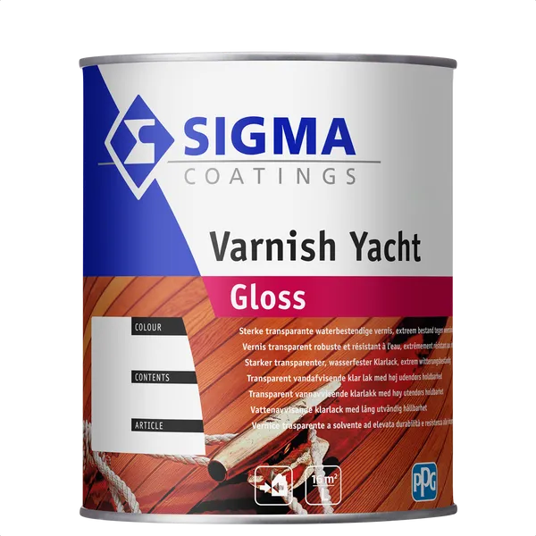 Sigma Varnish Yacht Gloss - Kleurloos - 1 l