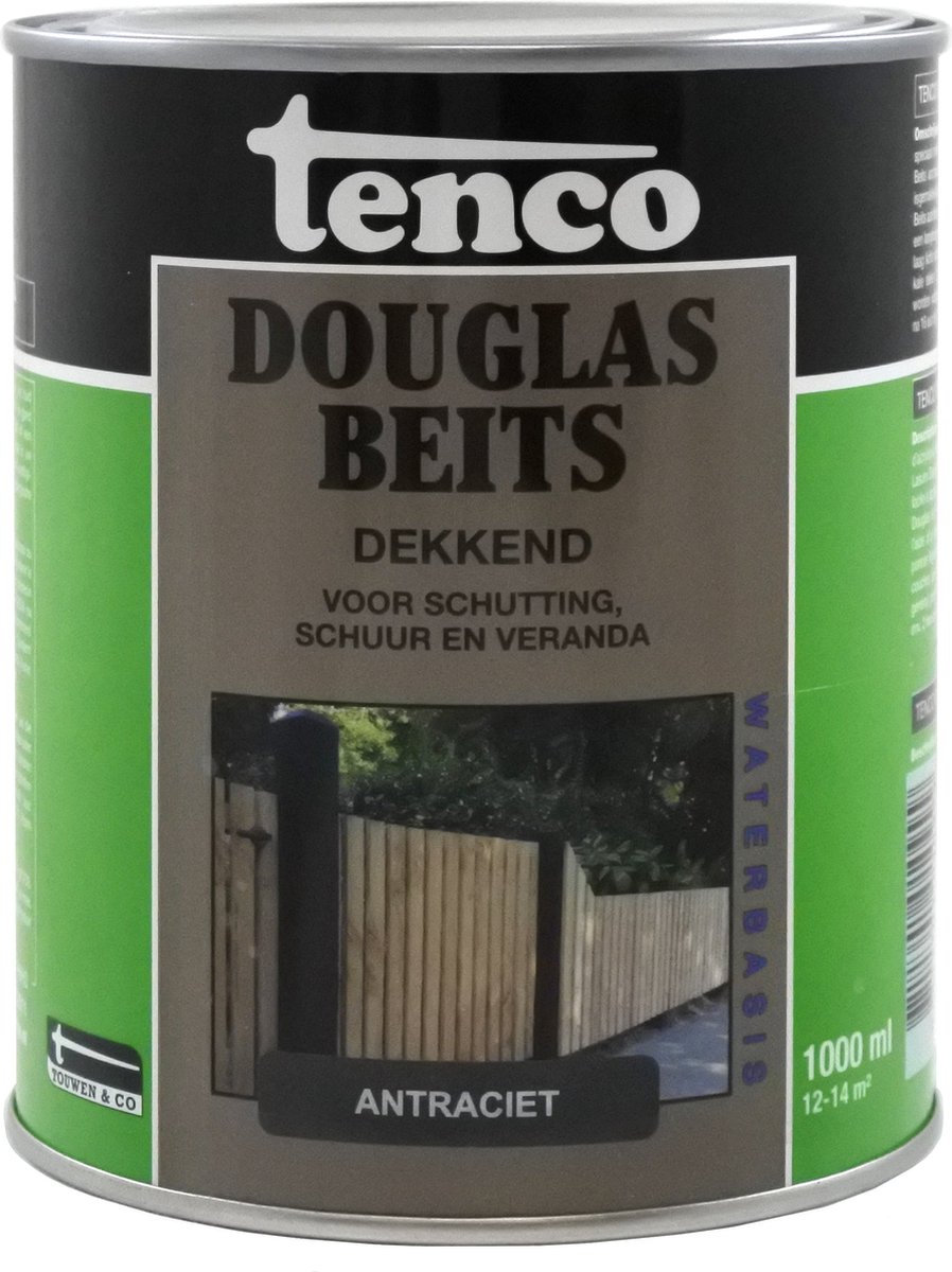 Tenco Douglasbeits Dekkend - Antraciet - 1 l