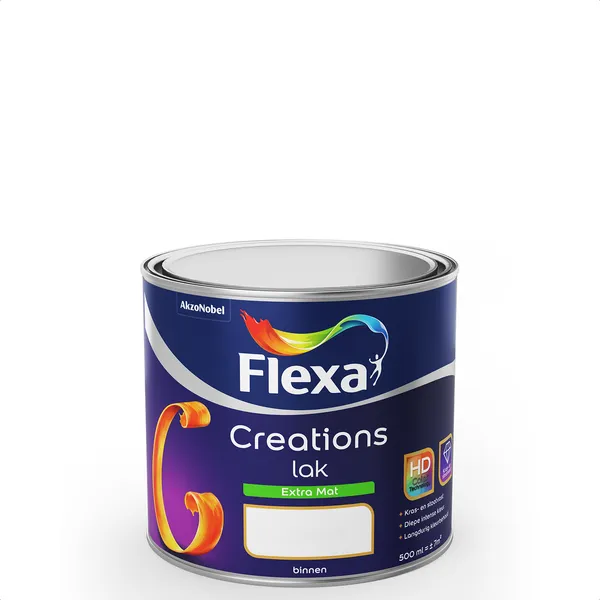 Flexa Creations Lak Extra Mat - Mengkleur - 500 ml