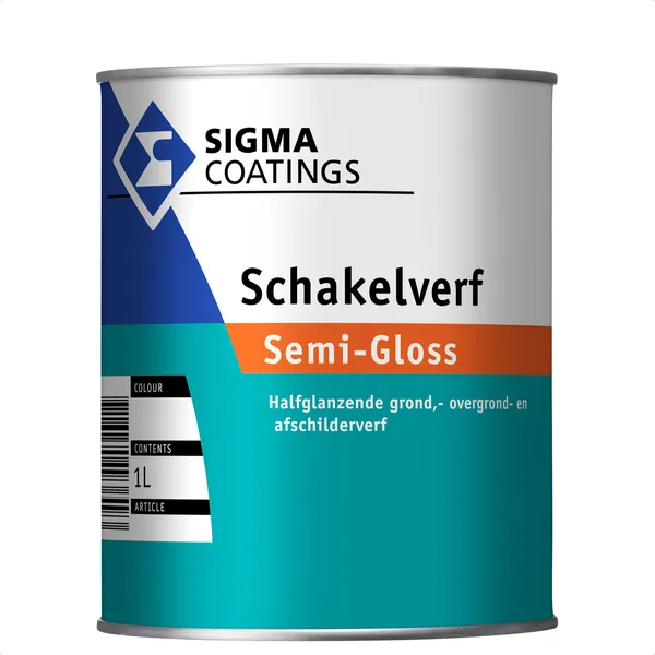 Sigma Schakelverf Semi Gloss - Mengkleur - 1 l