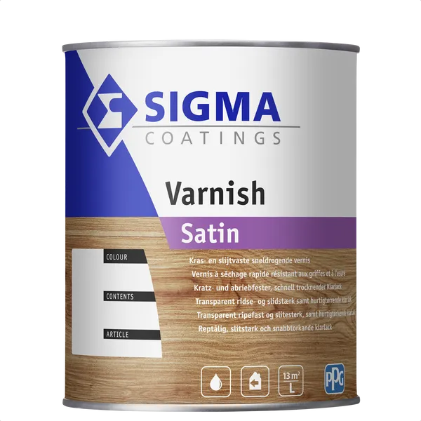 Sigma Varnish Satin - Kleurloos - 1 l