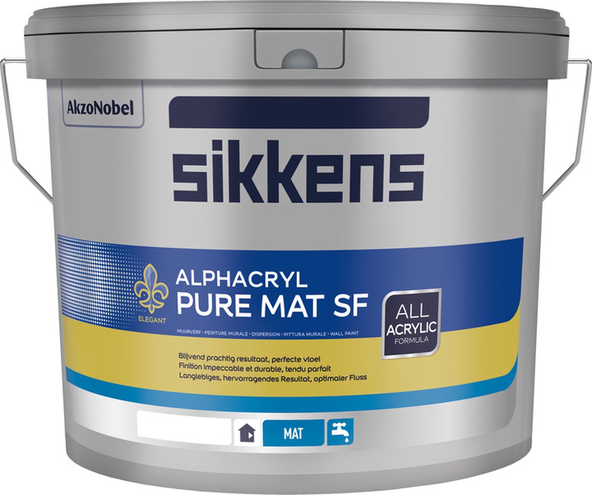 Sikkens Alphacryl Pure Mat SF - Mengkleur - 5 l