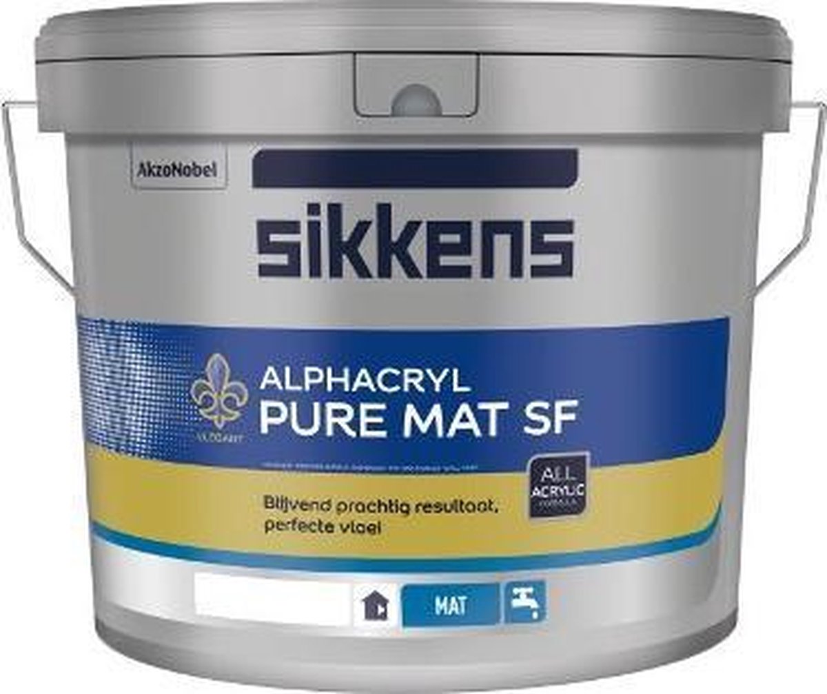 Sikkens Alphacryl Pure Mat SF - Mengkleur - 5 l