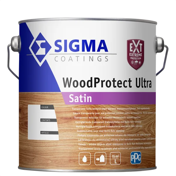 Sigma WoodProtect Ultra Satin - Mengkleur - 2,5 l