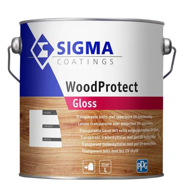Sigma WoodProtect Gloss - Mengkleur - 2,5 l