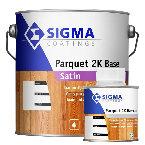 Sigma Parquet 2K Satin - Kleurloos - 2,5 l