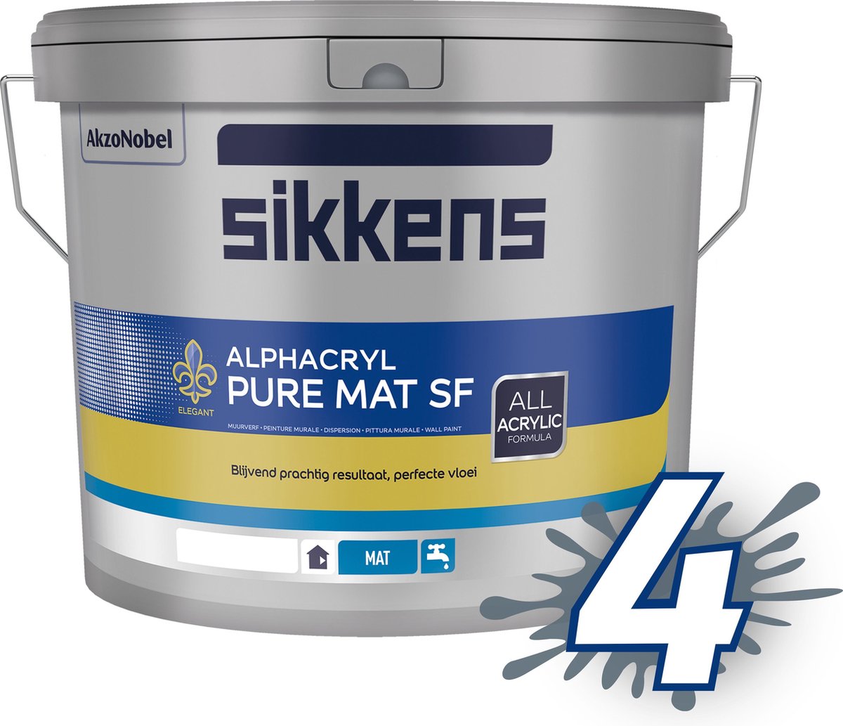 Sikkens Alphacryl Pure Mat SF - Mengkleur - 5 l