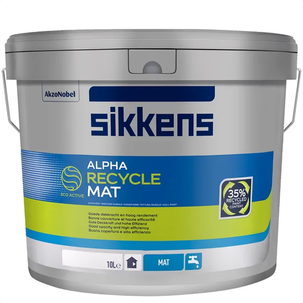 Sikkens Alpha Recycle Mat - Wit - 10 l