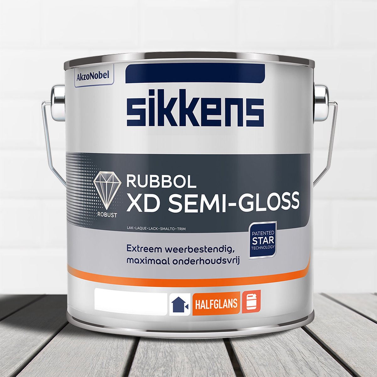 Sikkens Rubbol XD Semi Gloss - Mengkleur - 2,5 l