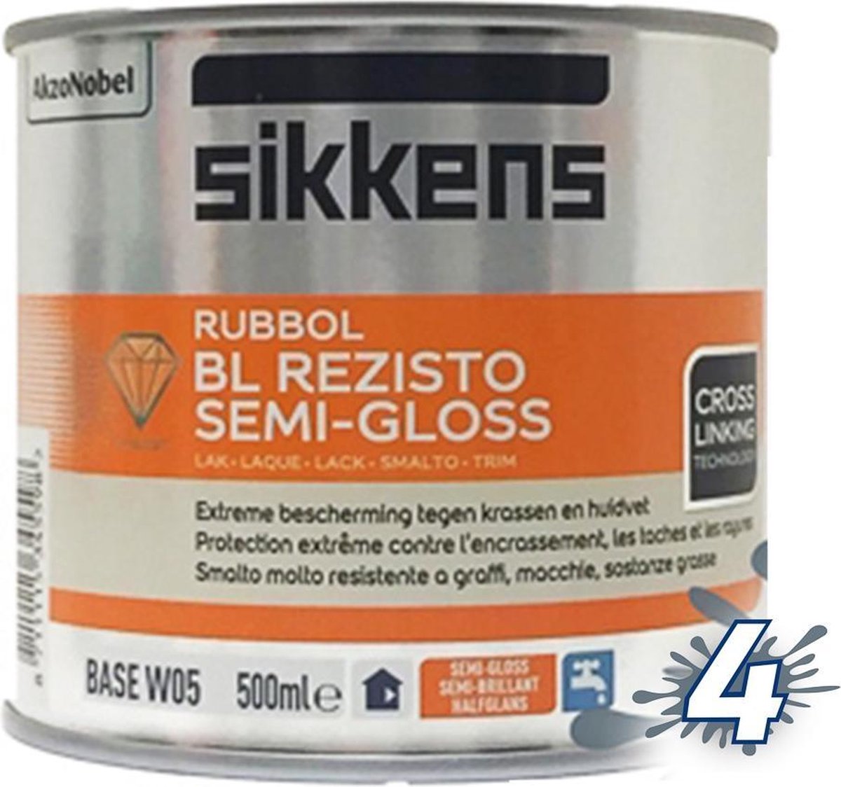 Sikkens Rubbol BL Rezisto Semi Gloss - Mengkleur - 500 ml