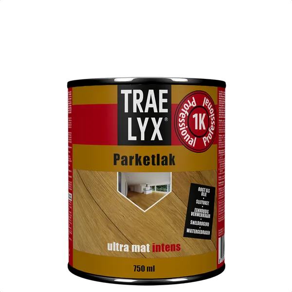 Trae Lyx Parketlak Ultra Mat Intens - 750 ml