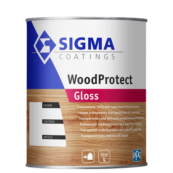 Sigma WoodProtect Gloss - Mengkleur - 1 l