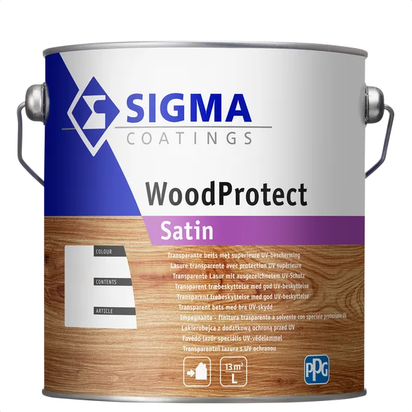 Sigma WoodProtect Satin - Mengkleur - 2,5 l