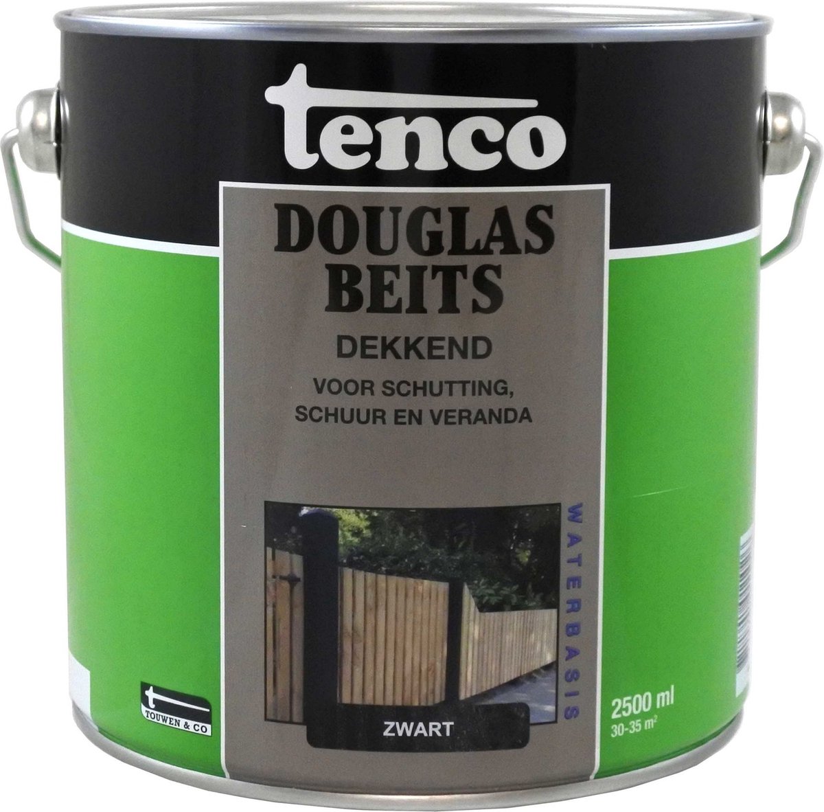 Tenco Douglasbeits Dekkend - Zwart - 2,5 l