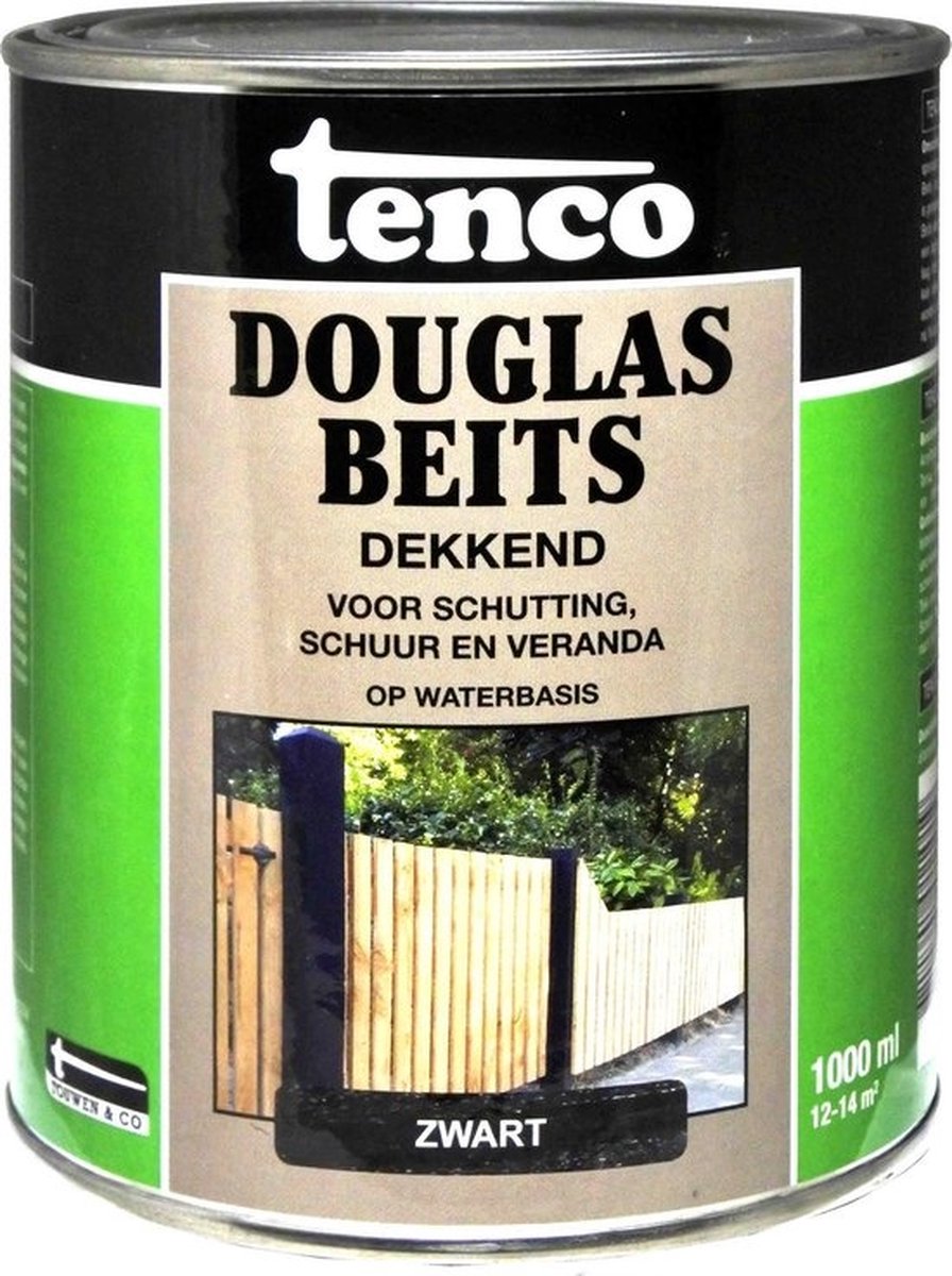 Tenco Douglasbeits Dekkend - Zwart - 2,5 l